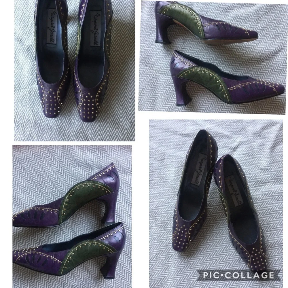MARGARET Jerrold Vintage 1980s Leather Shoes - Picture 2 of 7